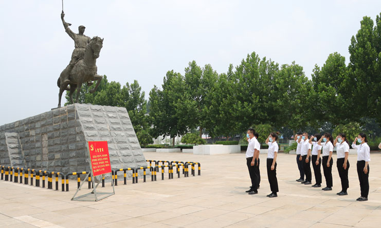 Party history learning activities at Ma Benzhai Memorial Hall